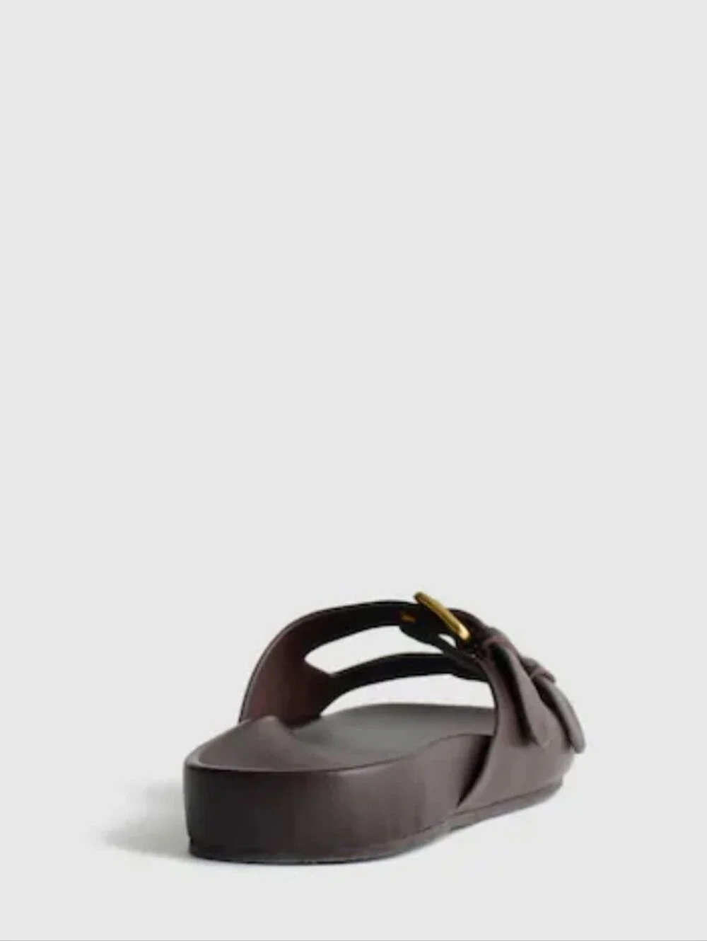 Madewell Cambria Double-strap Molded Footbed Sandals - Coffee Bean